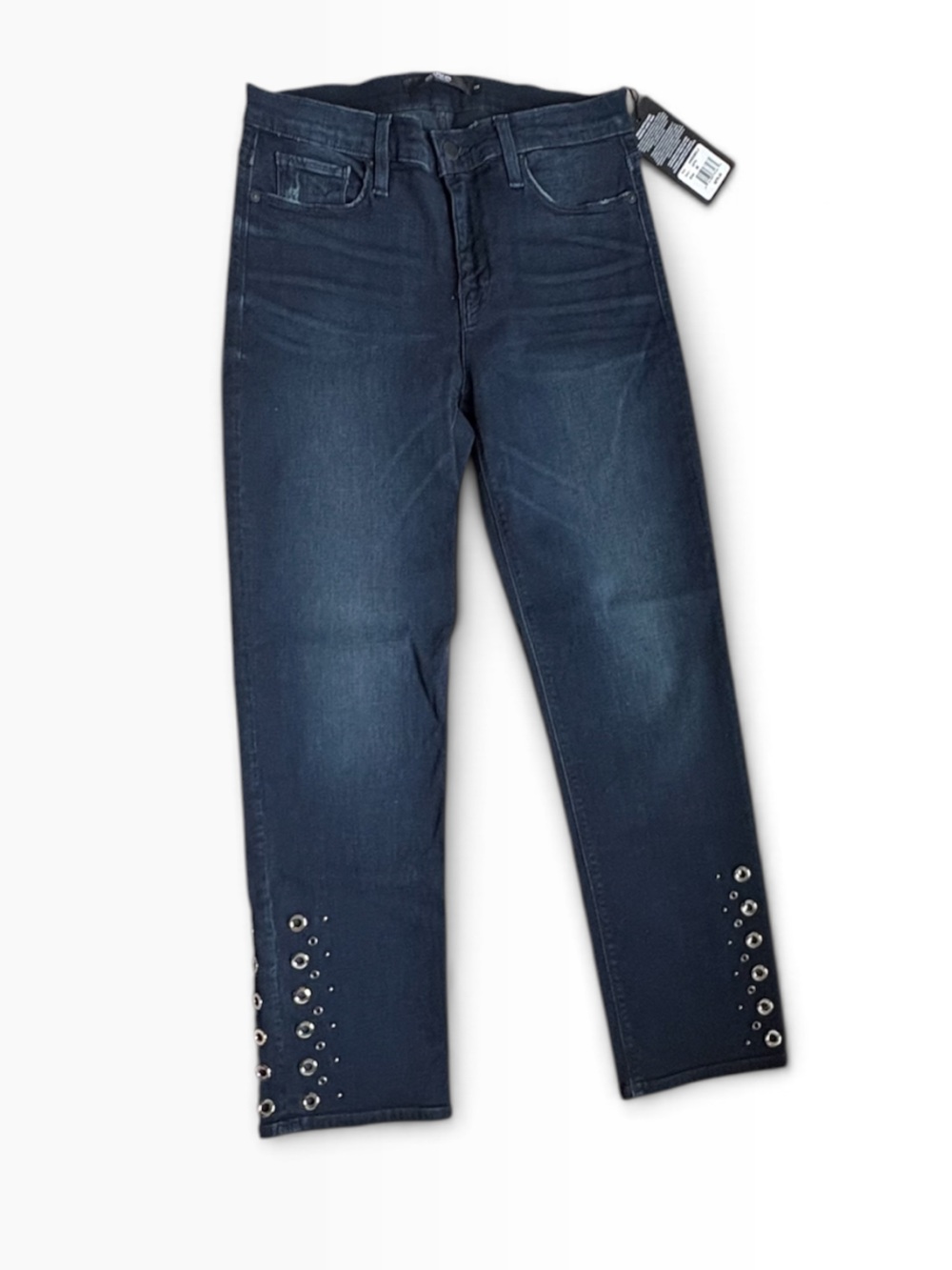 Hudson Jeans Women's Straight Leg Dark Indigo with Ankle Grommets